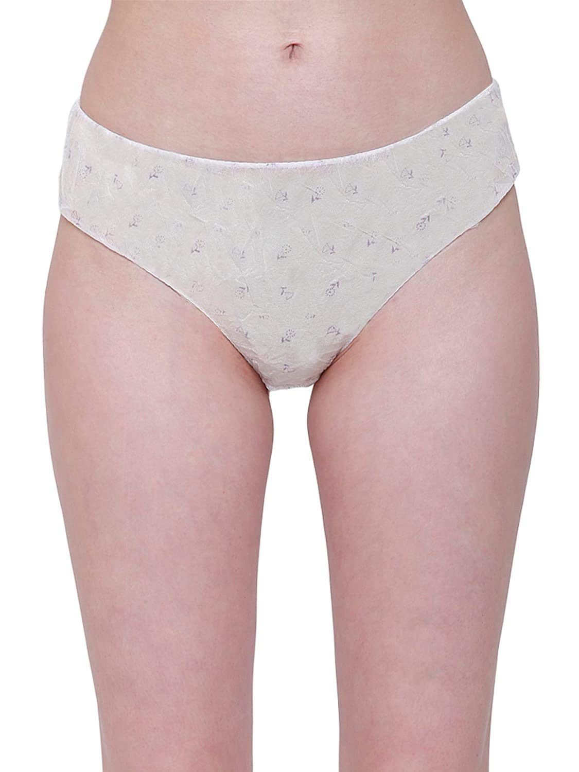PLUMBURY Women Cotton Disposable Panties for Travelling/Spa/Surgery/Periods/Postpartum(Pack Of 12) X-Large