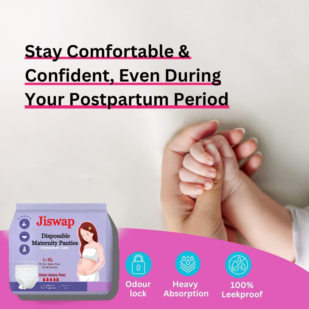 Disposable Period Underwear for Women, Menstrual and Postpartum High Absorbency, Cotton Covered Comfort, Pack of 15 - Image 3