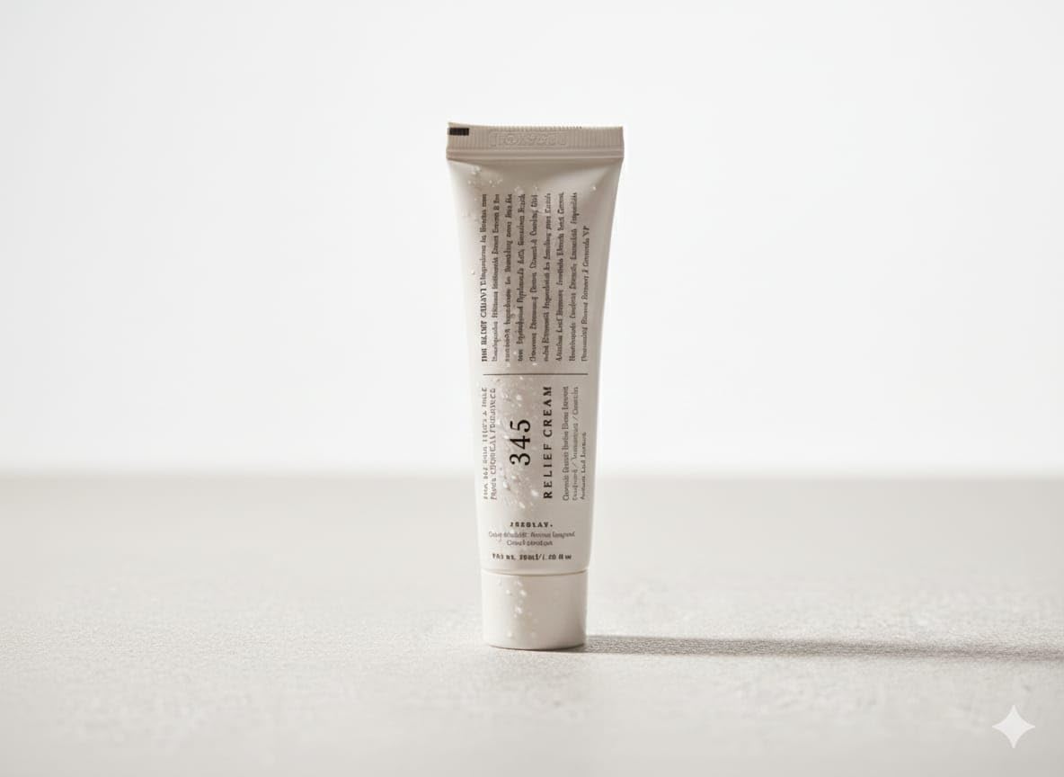 345 Relief Cream for Sensitive Skin | Barrier Repair Moisturizing Cream | Hydrating & Soothing Formula for Dry, Irritated Skin