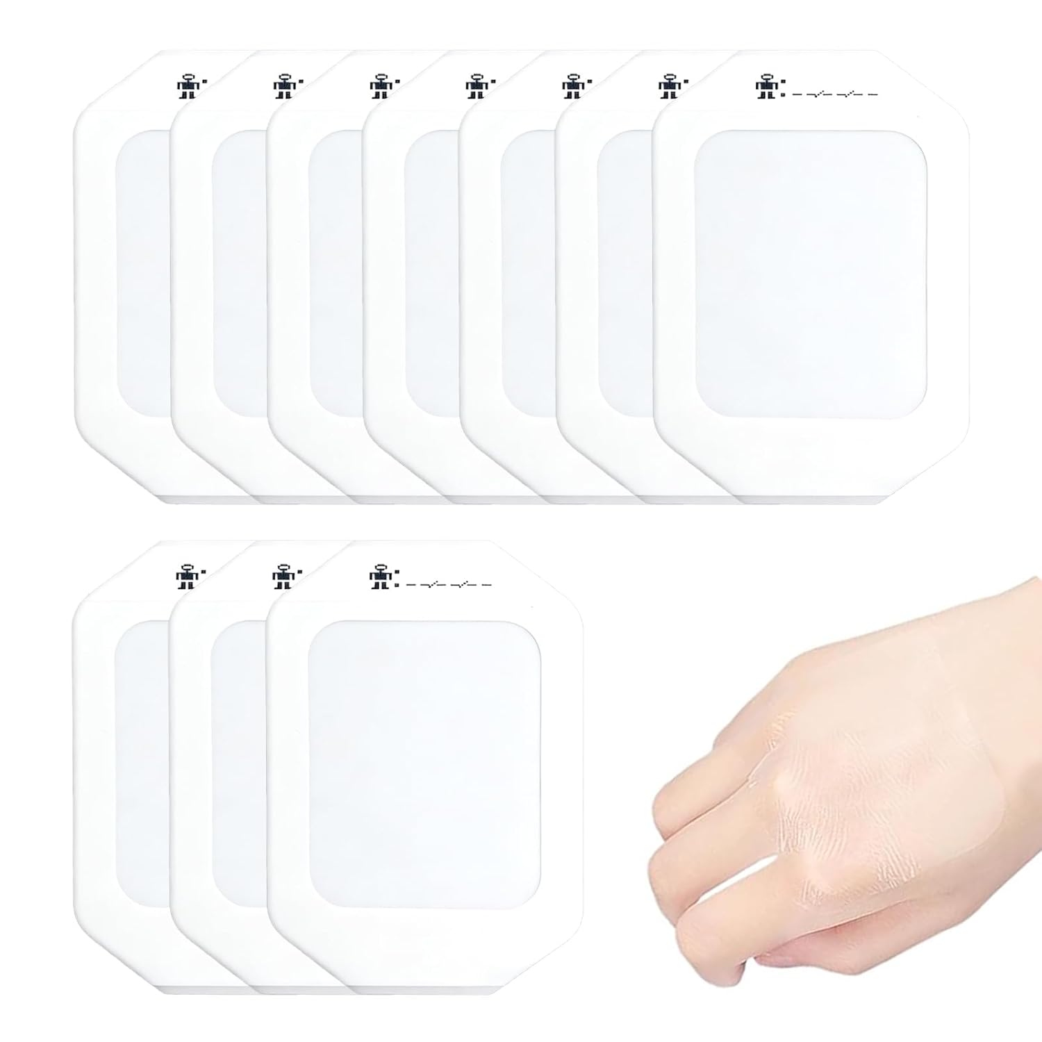 10 Pcs Waterproof Bandage, Waterproof Dressings, Waterproof Dressing for Wound Protection, Tattoo Care, Athletes, Band Aid, Hydrocolloid Tape, Band Aid Washproof