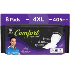 Pee Safe Comfort All Night Pads | 8...