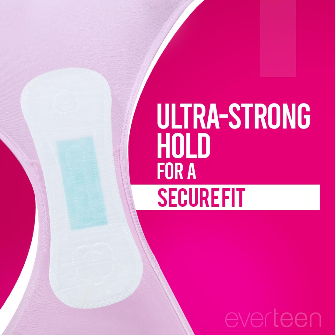 everteen Panty Liners for Women, 60 Liners 185mm with Aloe Vera & Neem, Less than 1mm Ultra thin Cottony Soft Pantyliners, Prevents White Discharge & Rashes, Comfort on Non Period Days - Image 5