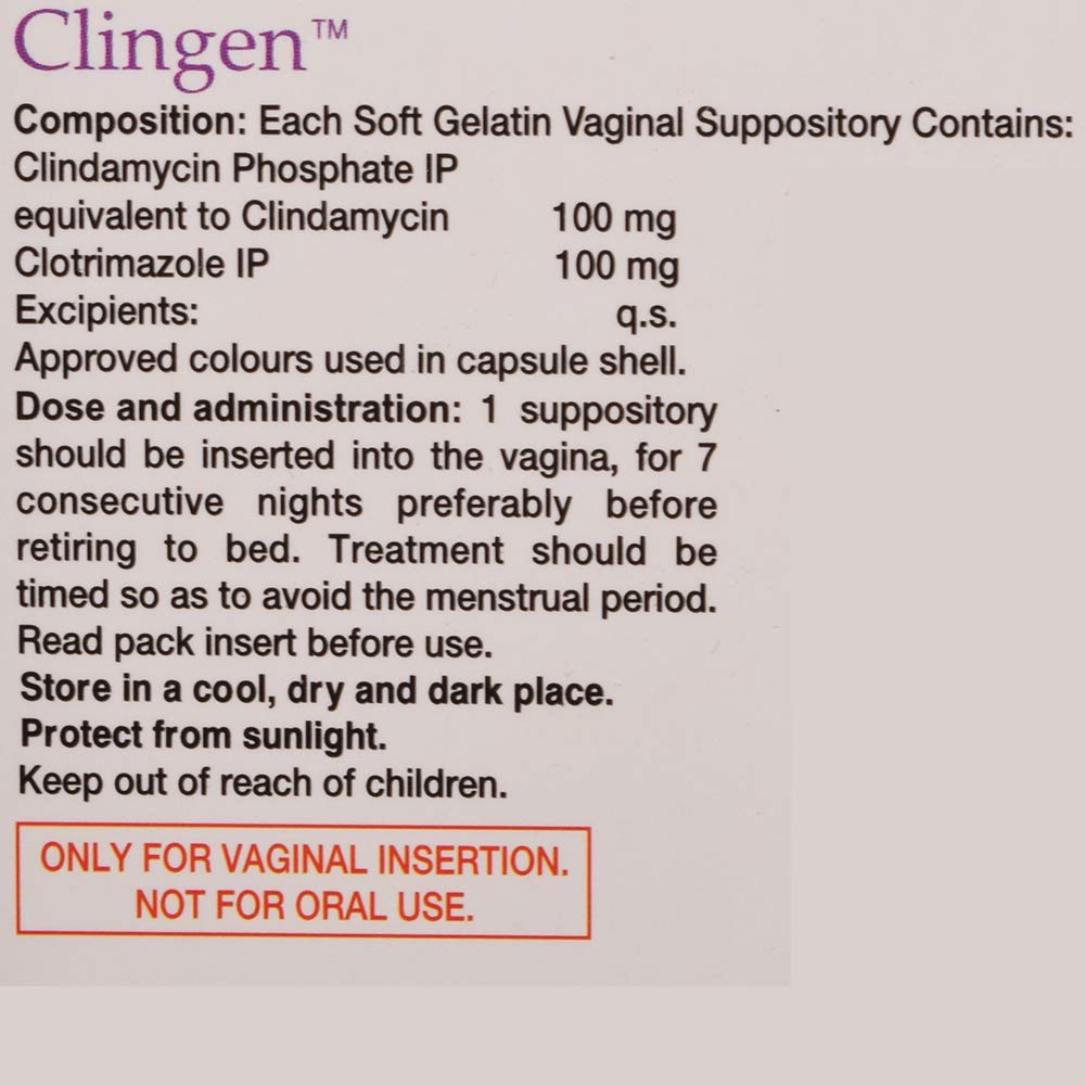 Clingen - Strip of 7 Suppositories - Image 4