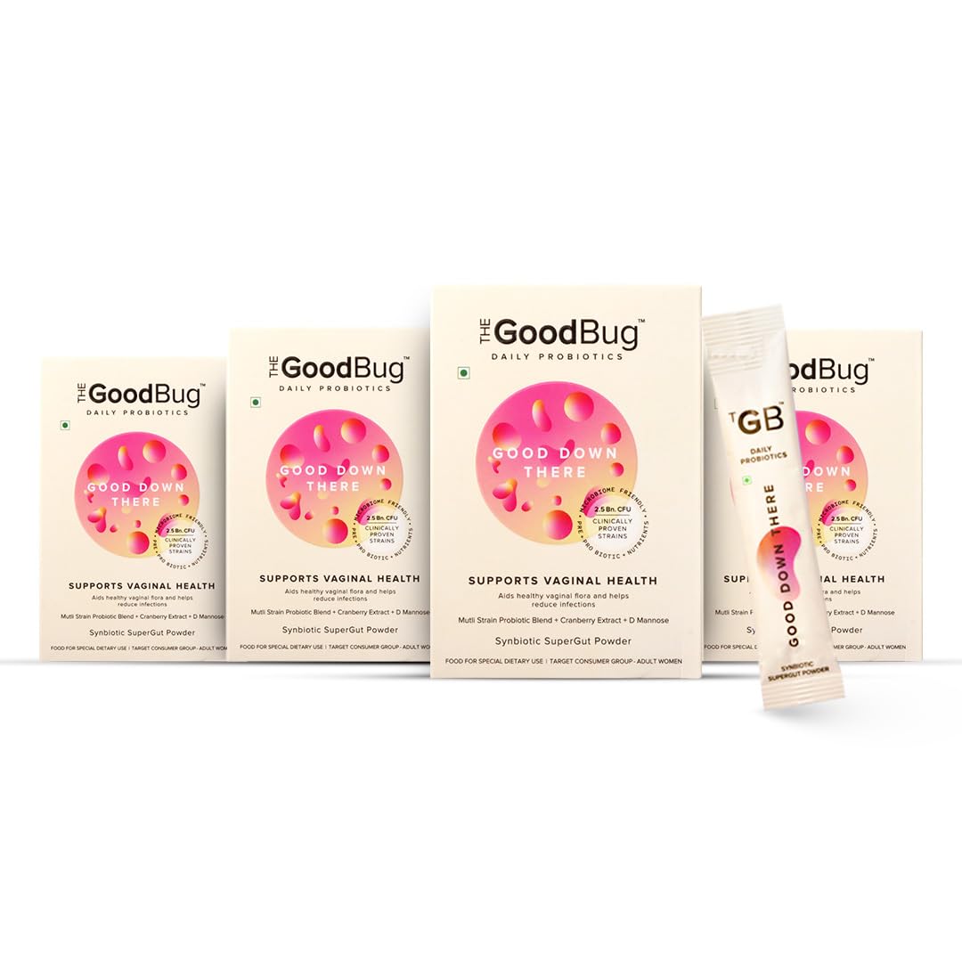 The Good Bug Good Down There Supergut Powder For Women | Pre & Probiotic Supplement That Helps Reduce Utis & Other Vaginal Infections | 60 Days Pack