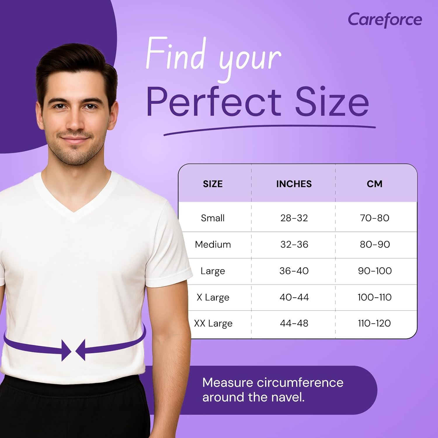 Careforce - The Force Behind Your Health Careforce Postpartum Abdominal Belt After Delivery C Section Abdomen Binder for Women Post Pregnancy Tummy Reduction Belly Support Band Grey M 32 36 velcro - Image 5