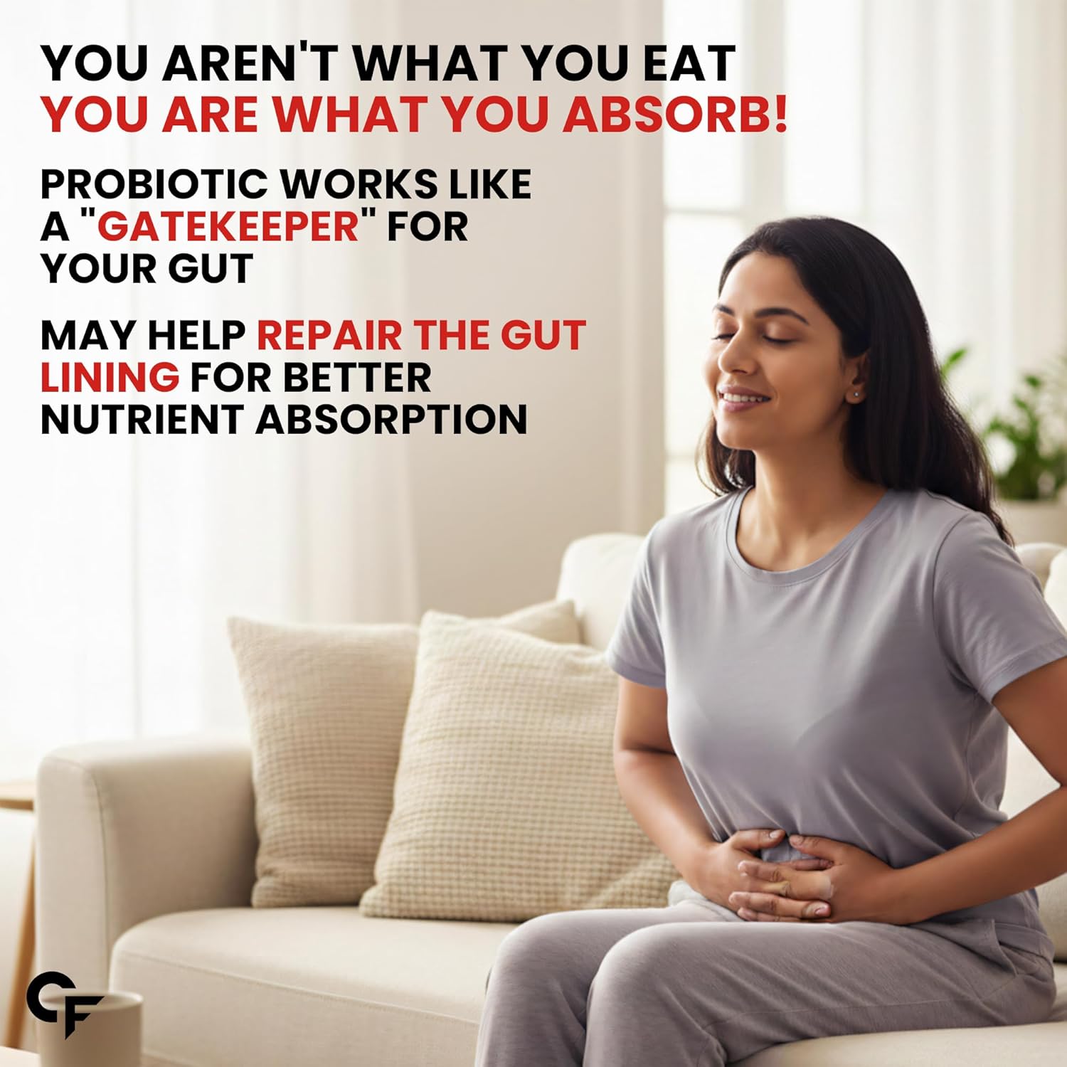 Carbamide Forte Women’s Probiotics Supplement 60 Billion CFU | Gut Health Supplements with Cranberry Extract | Pre & Probiotics Supplement for Gut Health | 60 veg Capsules - Image 4