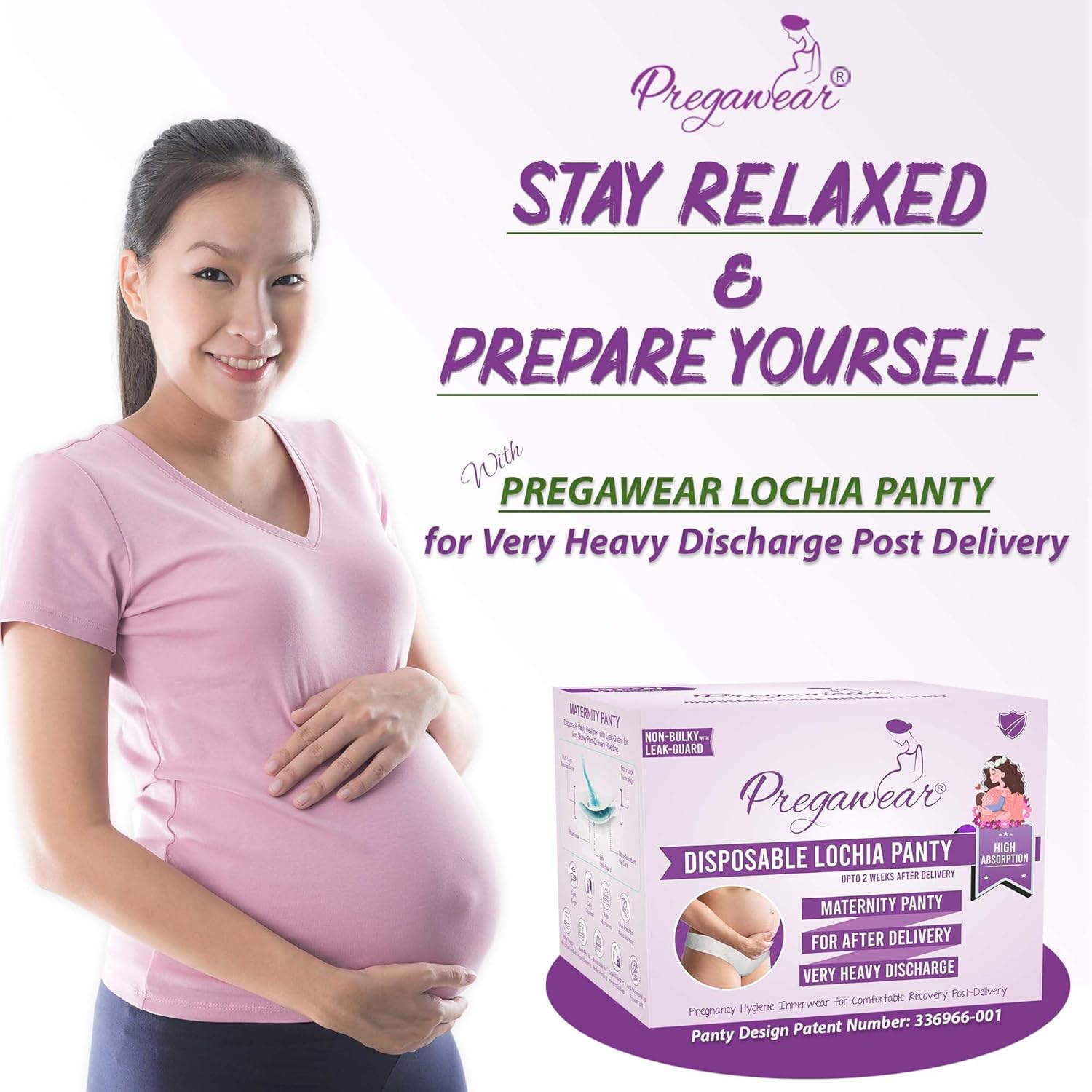 Maternity Panty| Disposable Period Panties| Postpartum Underwear| Heavy Flow & Rash Free Periods| Leak Proof Pads After Delivery| Toxic Free - Image 3
