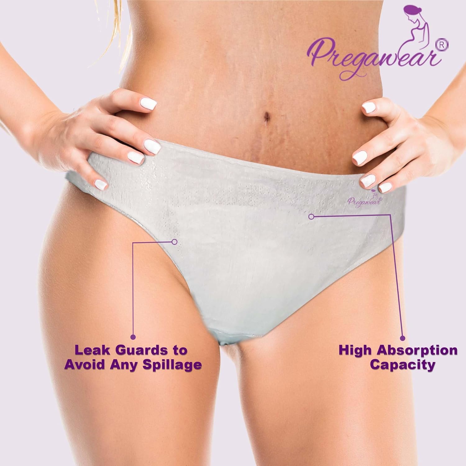 Maternity Panty| Disposable Period Panties| Postpartum Underwear| Heavy Flow & Rash Free Periods| Leak Proof Pads After Delivery| Toxic Free - Image 7