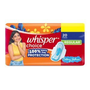 Whisper Choice Regular, 20 Pads for...