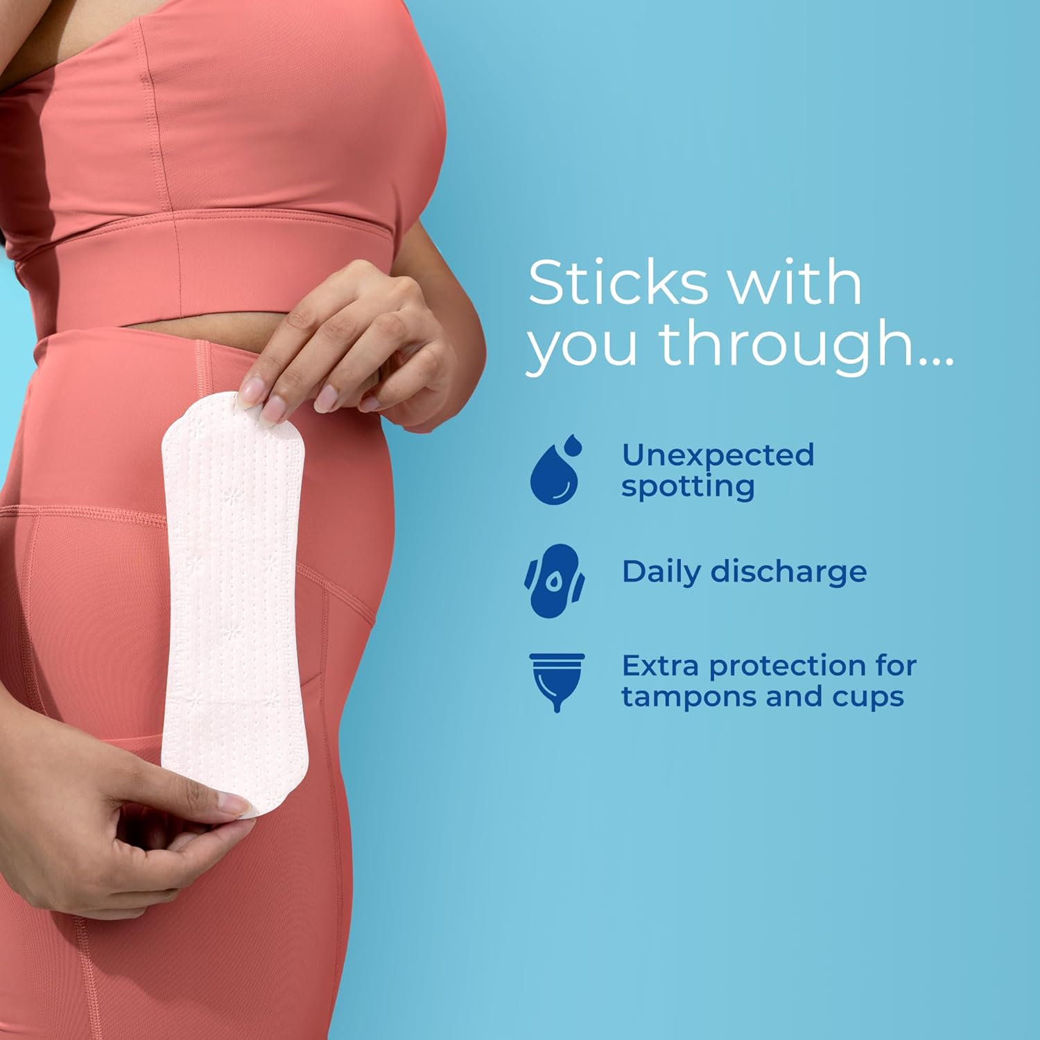 Nua Everyday Comfort Panty Liner for Women Daily Use | Pack of 40 liners 190mm | For White Discharge, Spotting & Non Period Leakages | Individually Wrapped | Zero Irritation | Super-thin | Stays in Place | Instant Absorption | Softest Top sheet | 100% Toxic-Free | Panty Liner Pads Sanitary Napkins - Image 5