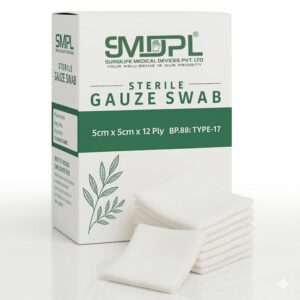 Sterile Gauze Swabs 5cm x 5cm, 12-P...
