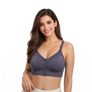 Women’s Front Button Wire-Fre...