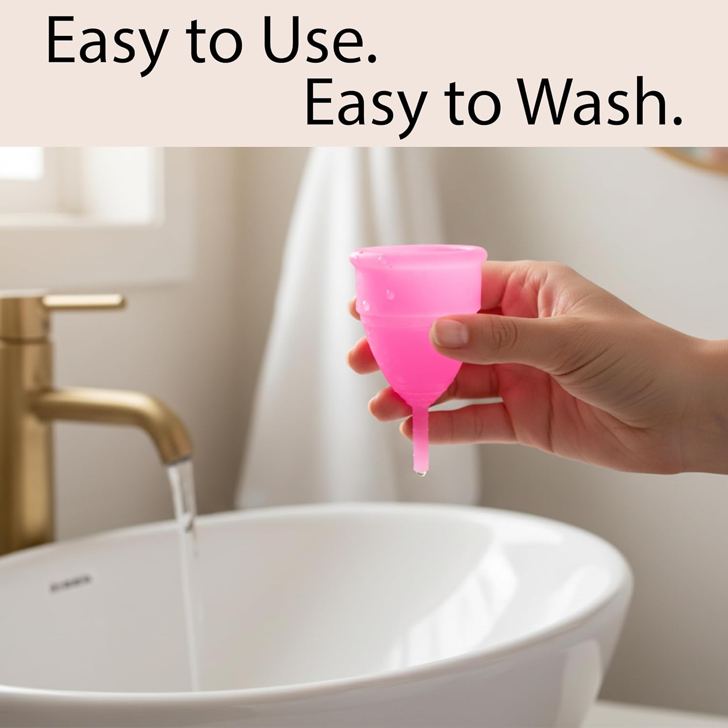 Reusable Menstrual Cup for Women | FDA Approved | Made of Ultra Soft 100% Medical Grade Silicone | Odour, Rash & Itch-Free Period | Leak-Proof Protection for 8-10 Hours, Pack of- 1 - Image 7