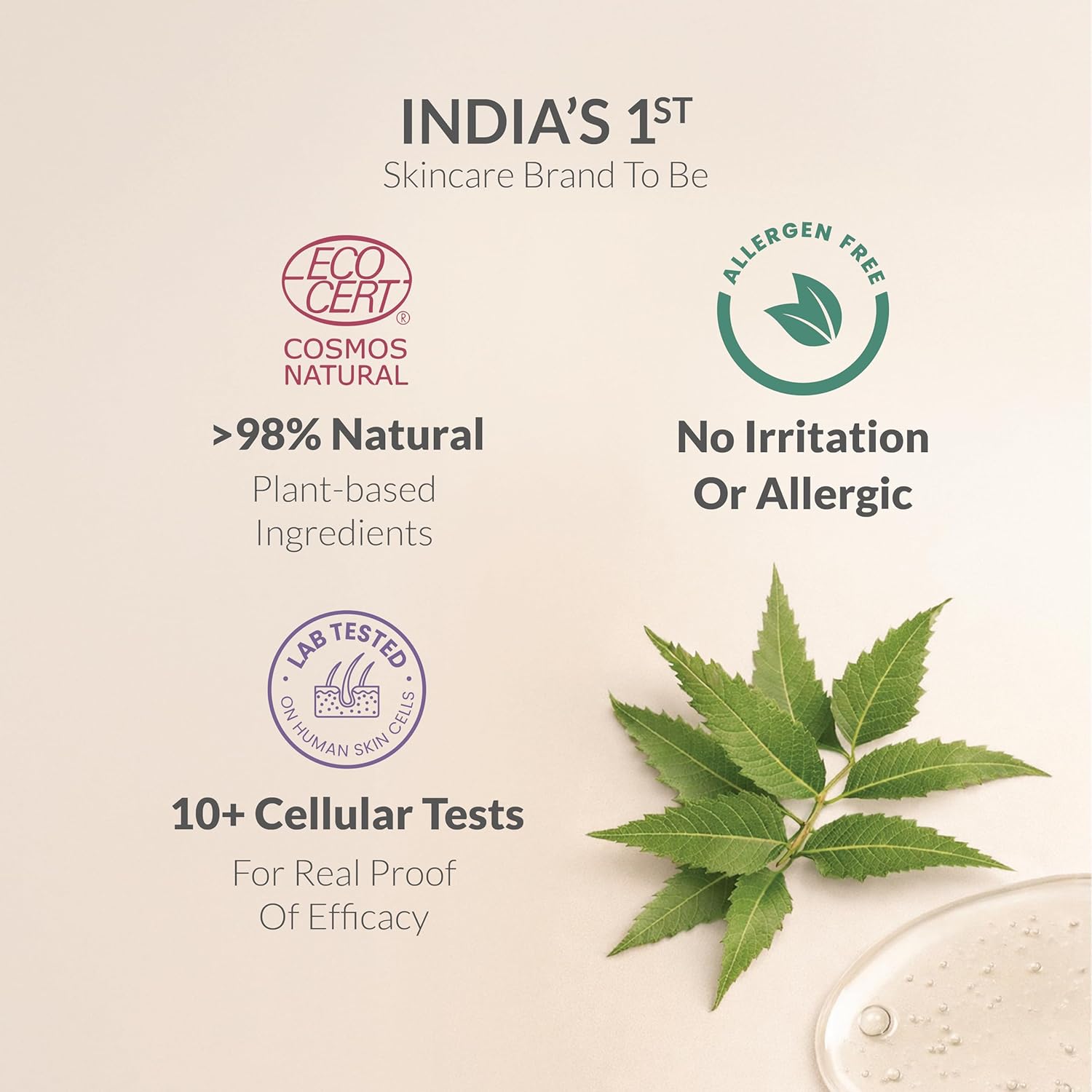 AreoVeda Natural Prebiotic Intimate Wash With Lactic Acid & Inulin | Helps Maintain pH Balance | Promotes A Healthy Skin Microbiome | Safe For Pregnancy| Lab Tested, Ecocert Certified, & EWG Verified (100ml) - Image 9