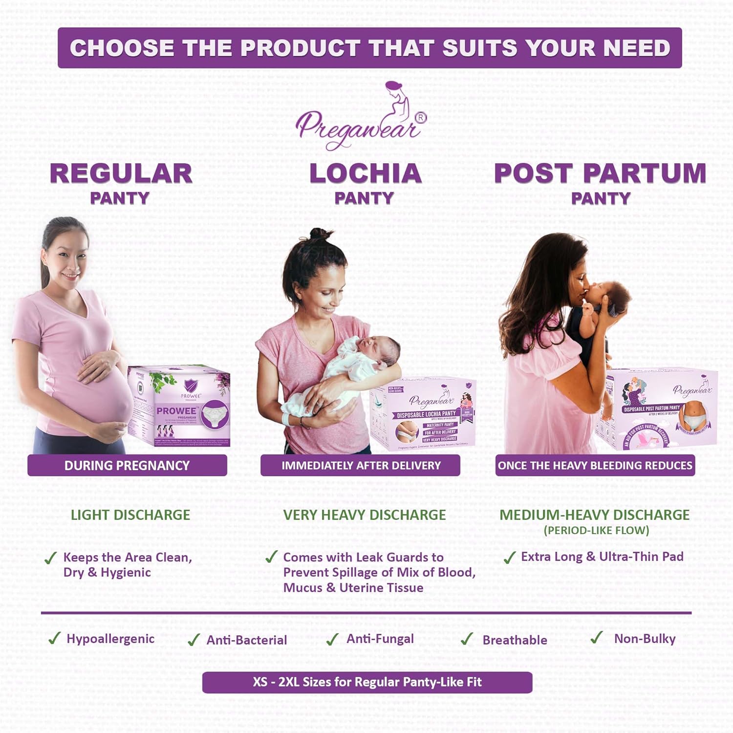Maternity Panty| Disposable Period Panties| Postpartum Underwear| Heavy Flow & Rash Free Periods| Leak Proof Pads After Delivery| Toxic Free - Image 8