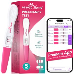 Easy@Home Pregnancy Test Kit: 5 X E...