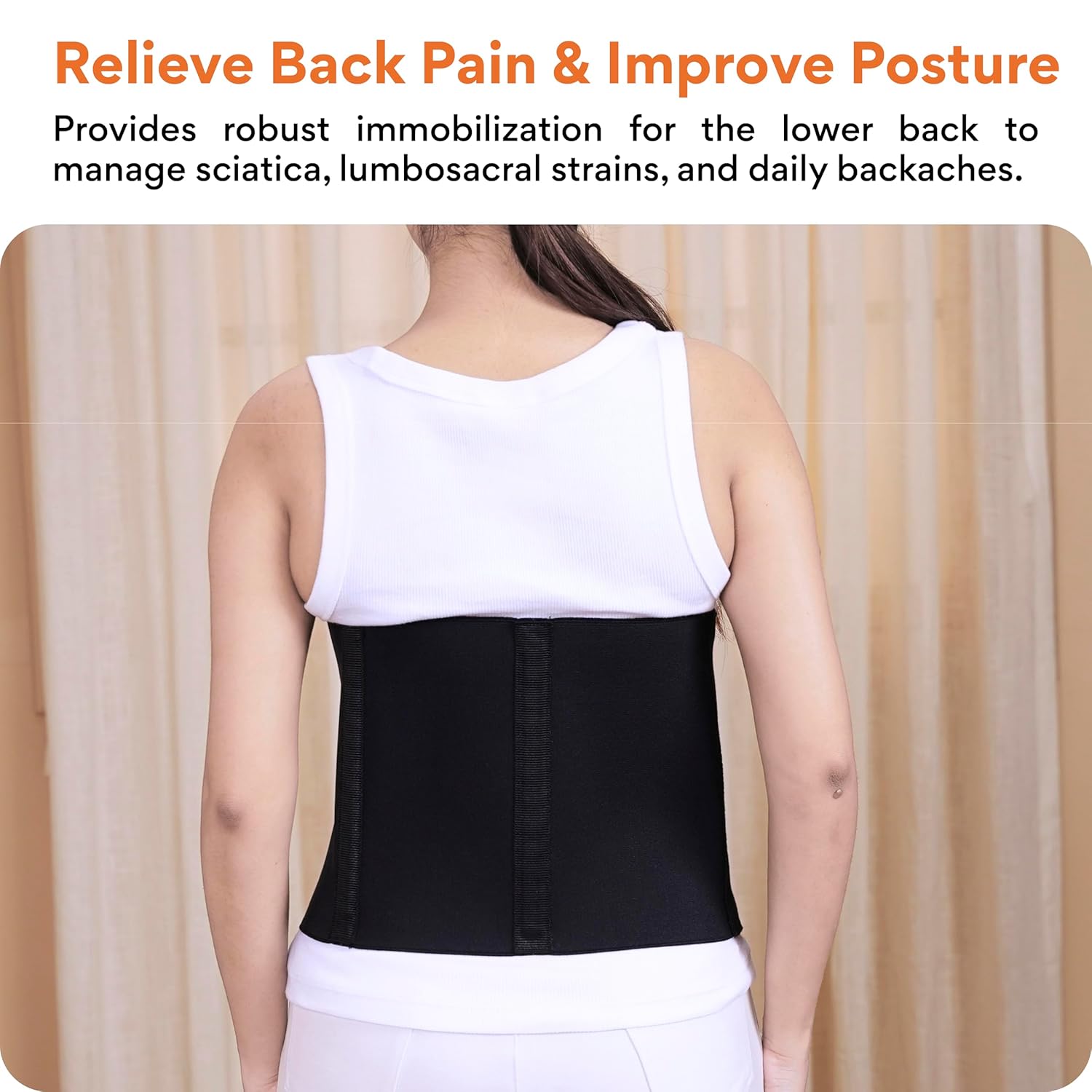FOVERA Abdominal Belt After Delivery for Tummy Reduction – Lumbo Sacral Lower Back Pain Relief Binder – Breathable Post C-Section Waist Support | for Women & Men (Mix) - Image 2
